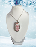 Red Holiday Package with Bow Pendant and 18 inch chain